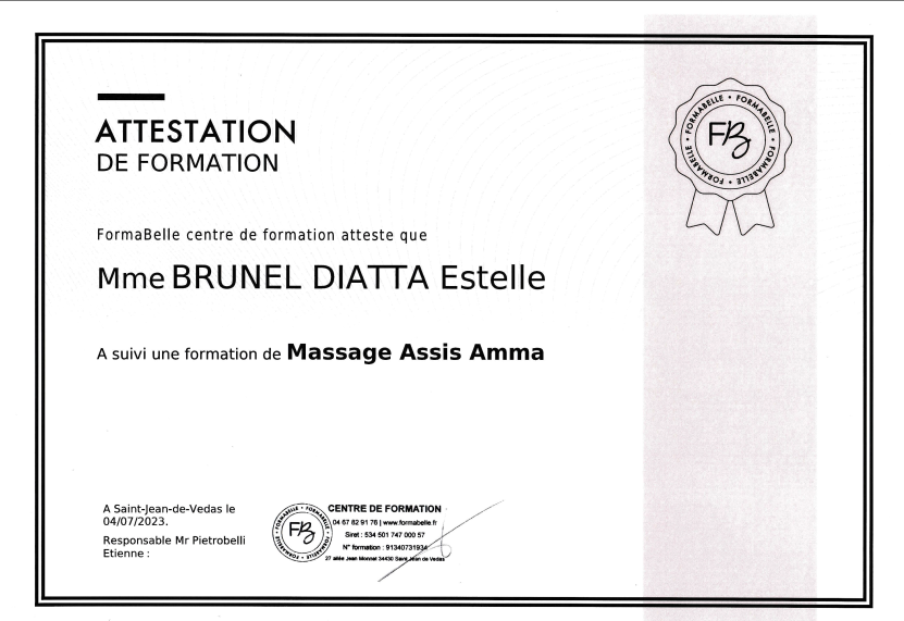 Attestation amma